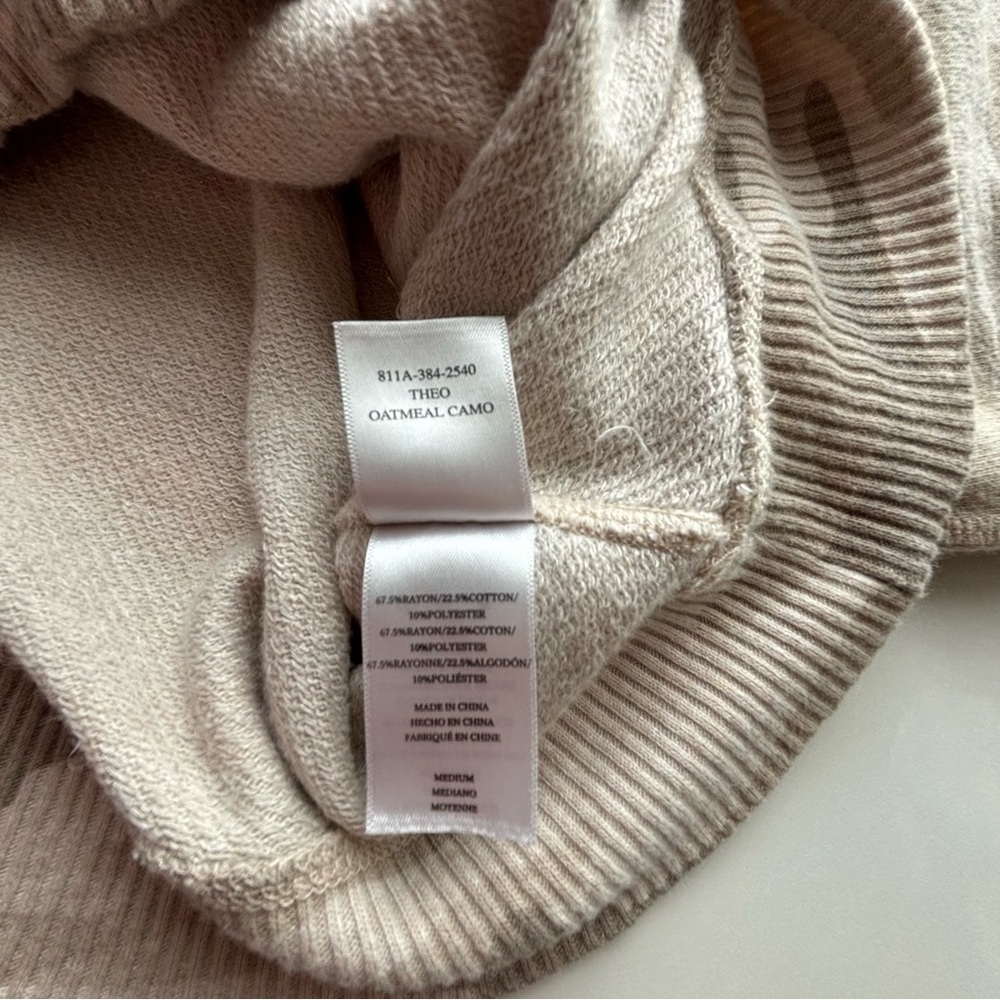 Rails Cream and Tan Camouflage Crew Neck Sweater - Picture 8 of 11